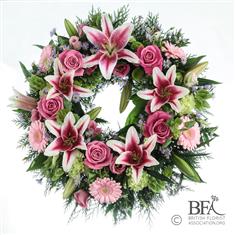 Lily &amp; Rose Wreath