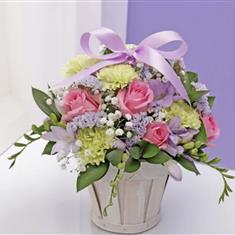 Flower School - Basket Arrangement