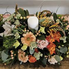 Table Arrangement with Candle